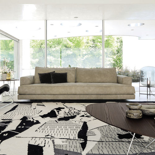 Modernes Sofa - NATHAN - desiree divani - Stoff / Leder / mit abnehmbarem Bezug