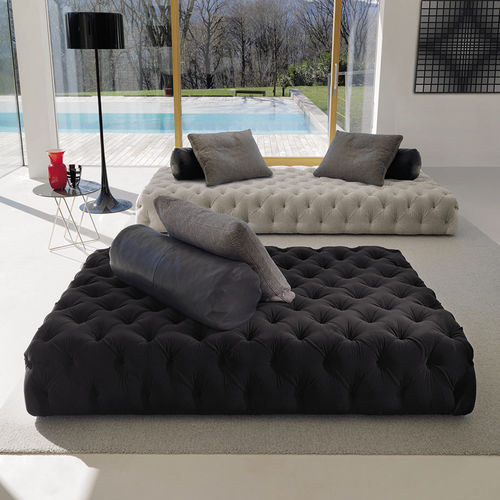 Moderne Tagesliege - ROLLKING  - desiree divani - Stoff / Leder / Holz