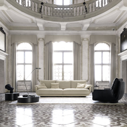 Modernes Sofa - TULISS - desiree divani - Stoff / Leder / mit abnehmbarem Bezug
