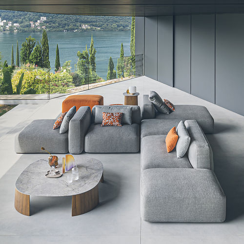 Modulsofa - DORVAN - desiree divani - modern / für Außenbereich / Stoff