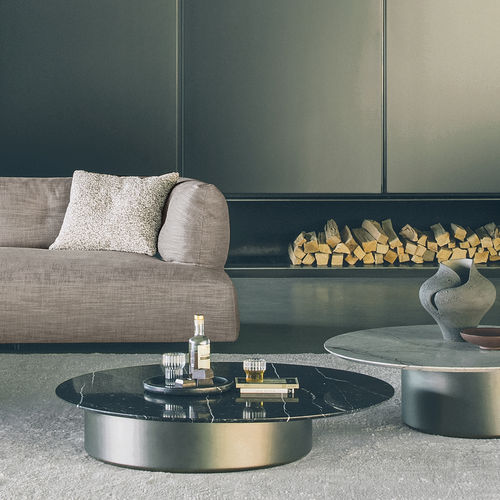 Moderner Couchtisch - IMAE - desiree divani - Marmor / Gestell aus Metall / Gestell aus MDF