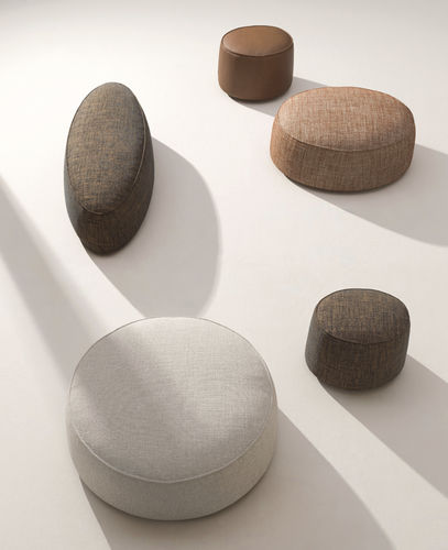Modernes Sitzkissen - POND - desiree divani - Stoff / rund / oval