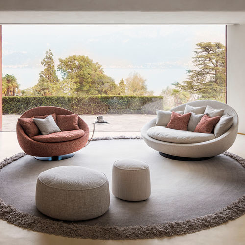 Rundes Sofa - LACOON ISLAND - desiree divani - modern / Stoff / Leder