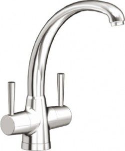 Aufsatz-Zweigriffmischer - CLEO BM6100 - BLANCO GmbH + Co KG - aus verchromtem Metall / für Küche / 1-Loch