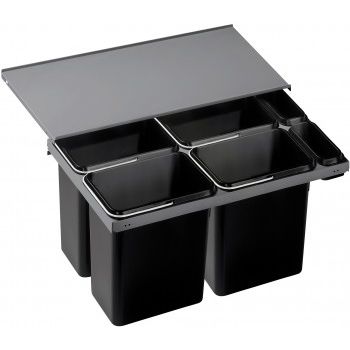 Abfallbehälter für Küche - FLEXON 90/6 - BLANCO GmbH + Co KG - Einbau / Stahl / modern