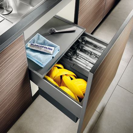 Abfallbehälter für Küche - SELECT 50/2 - BLANCO GmbH + Co KG - Einbau / Stahl / modern