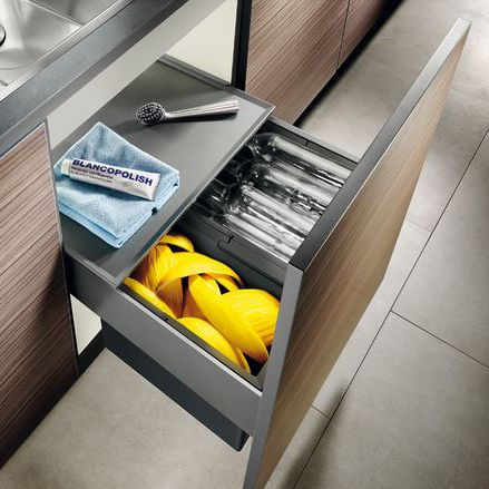 Abfallbehälter für Küche - SELECT 60/2 - BLANCO GmbH + Co KG - Einbau / Stahl / modern