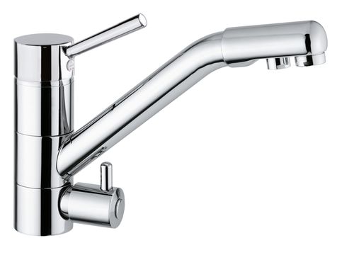 Aufsatz-Einhebelmischer - FILTRA FRESH  - BLANCO GmbH + Co KG - aus verchromtem Metall / für Küche / 1-Loch