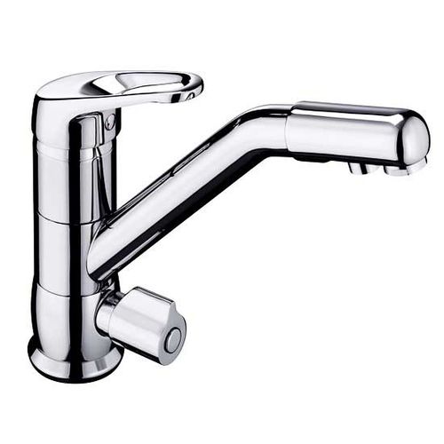 Aufsatz-Einhebelmischer - FILTRA FLOW BM4400 - BLANCO GmbH + Co KG - aus verchromtem Metall / für Küche / 1-Loch