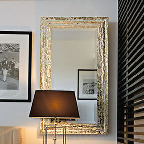 Wandmontierter Spiegel - BOLD - B.M.B. snc - Spiegel - modern / rechteckig / Metall