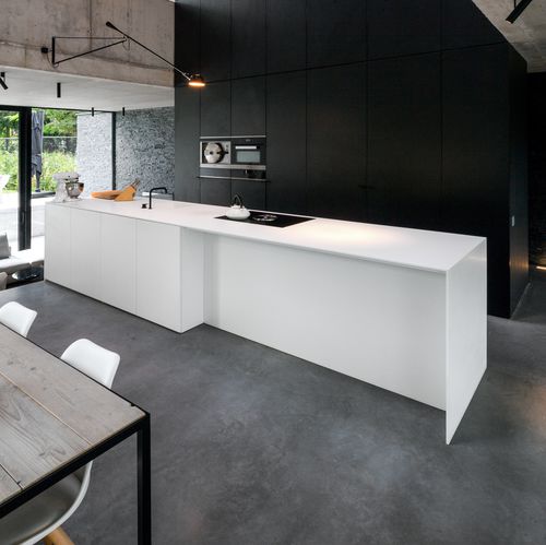 Moderne Küche - ICOON - BORA Vertriebs GmbH & Co KG - Zement / Kochinsel