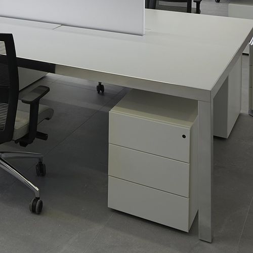 Metall-Schreibtischcontainer - NEUTRA - UNIFOR - Blech / Epoxid / mit 1 Schublade