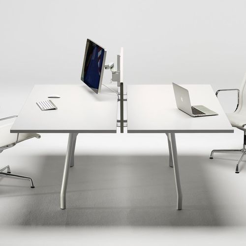 Schreibtisch für Open Space - MDL LIGHT - UNIFOR - bodenstehend / für 2 Personen / modern