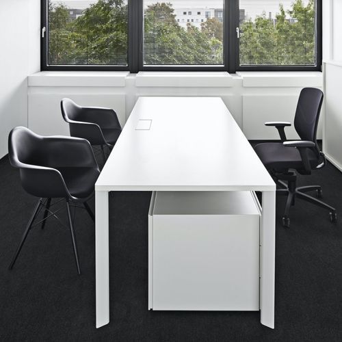 Moderner Besprechungstisch - FLIPPER BENCH - UNIFOR - Holz / Laminat / melaminbeschichtet