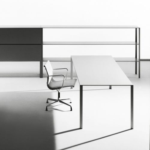 Schreibtisch für Open Space - LESS - UNIFOR - bodenstehend / modern / Metall
