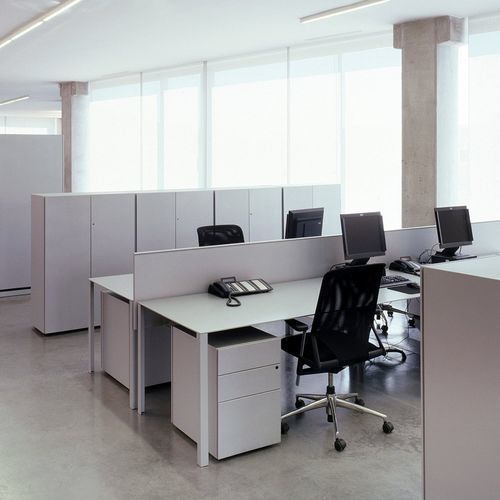 Hoher Aktenschrank - NEUTRA - UNIFOR - Stahl / Epoxid / Blech
