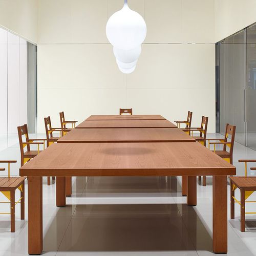 Moderner Besprechungstisch - CONSIGLIO - UNIFOR - Holz / Gestell aus Holz / rechteckig