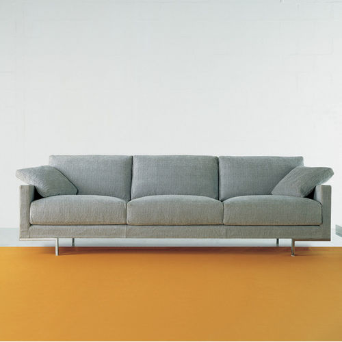 Modernes Sofa - CHOCOLATE - Carmenes S.L. - Stoff / grau / 3 Plätze