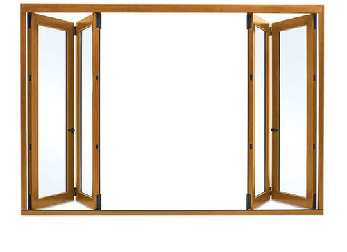 Tür für Innenbereich - ULTIMATE BI-FOLD  - MARVIN - Holz / Aluminium / faltbar