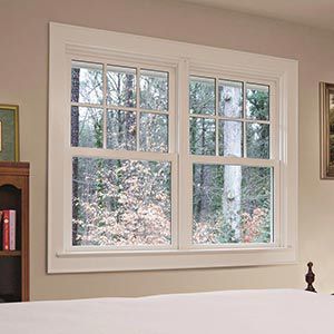 Holzfenster - INSERT - MARVIN - Aluminium / Fall / mit Doppelverglasung