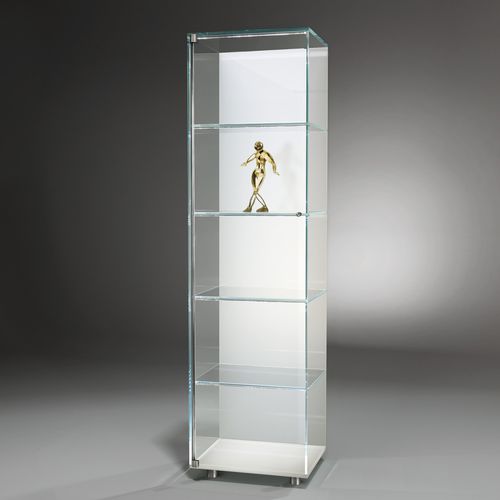 Moderne Vitrine - SOLUS  - Dreieck GmbH - Edelstahl / Glas / beleuchtet
