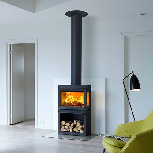 Holz-Kaminofen - F 520 SERIES - Jøtul - 5 kW...10 kW / mit 3 Sichtseiten / modern