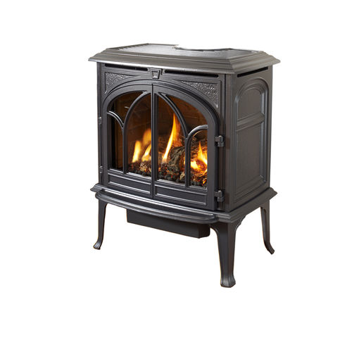 Gaskaminofen - F 300 SERIES - Jøtul - traditionell / Gusseisen / doppeltürig