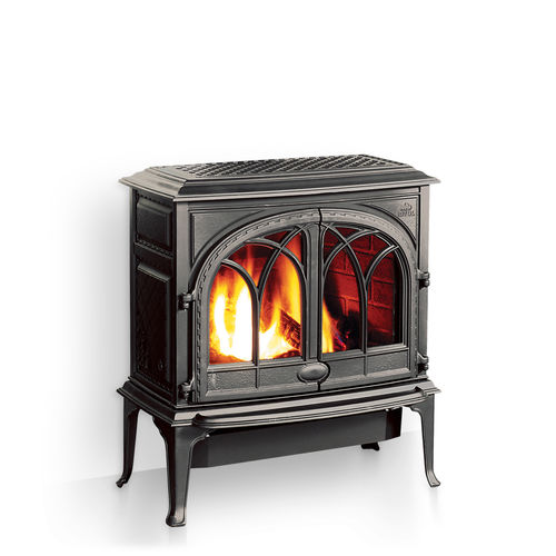 Gaskaminofen - F 400 SERIES - Jøtul - traditionell / Gusseisen / doppeltürig