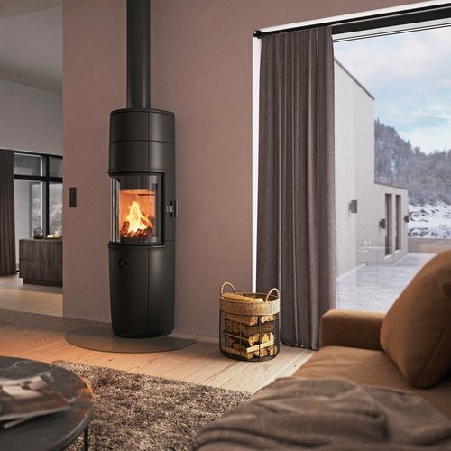 Holz-Kaminofen - F 176 ZENSORIC - Jøtul - 5 kW...10 kW / wandmontiert / modern