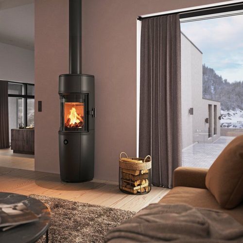 Holz-Kaminofen - F 174 ZENSORIC - Jøtul - 5 kW...10 kW / wandmontiert / modern