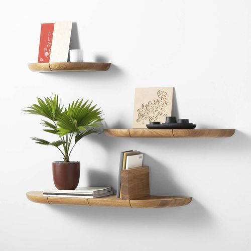 Wandmontiertes Regal - Paragraph  - EMKO - modern / Eiche / Massivholz