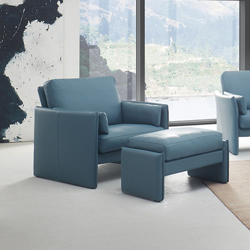 Moderner Sessel - SEVILLA - Erpo Möbelwerk GmbH - Leder / mit Fußstütze / regelbar