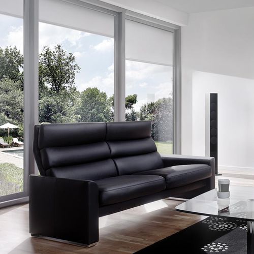Modernes Sofa - SOHO - Erpo Möbelwerk GmbH - Stoff / Leder / mit Kopfstütze