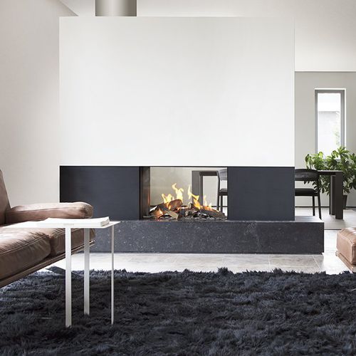 Gaskamin - KALFIRE GP80/54T - Kalfire Fireplaces - Einbau / doppelseitig / geschlossene Feuerstelle