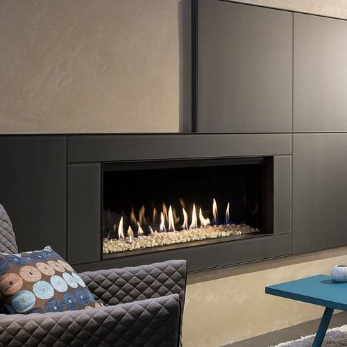 Erdgaskamin - G100/41F - Kalfire Fireplaces - modern / geschlossene