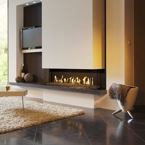 Erdgaskamin - KALFIRE G110/37S - Kalfire Fireplaces - Einbau / mit 3 Sichtseiten / geschlossene Feuerstelle