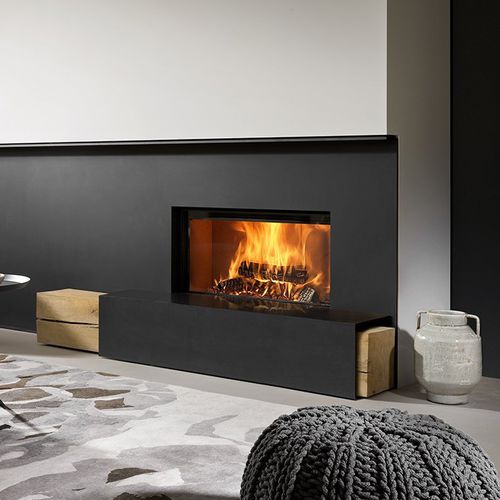 Holzkamin - KALFIRE W85/40F - Kalfire Fireplaces - Einbau / für Wandmontage / Einseitig