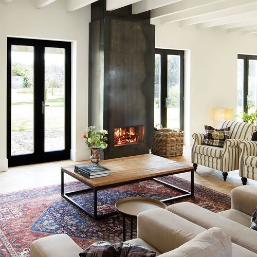 Holzkamin - KALFIRE W70/33F - Kalfire Fireplaces - Einbau / Einseitig / geschlossene Feuerstelle