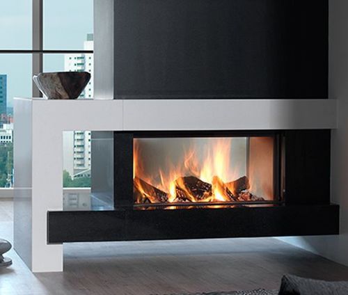 Holzkamin - KALFIRE W105/47T - Kalfire Fireplaces - Einbau / Zentral / geschlossene Feuerstelle