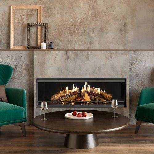 Holographischer Kamin - Kalfire E-one 130F - Kalfire Fireplaces - Elektro / Einbau / für Wandmontage