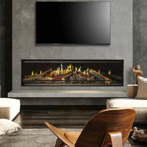 Holographischer Kamin - E-one 160F - Kalfire Fireplaces - Elektro / Einbau / für Wandmontage