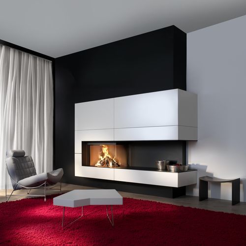 Holzkamin - KALFIRE W90/47C - Kalfire Fireplaces - Einbau / Ecken / zweiseitig