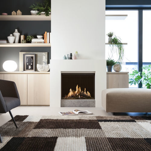 Gaskamin - KALFIRE GP75/59F  - Kalfire Fireplaces - hybrid / Einbau / Einseitig