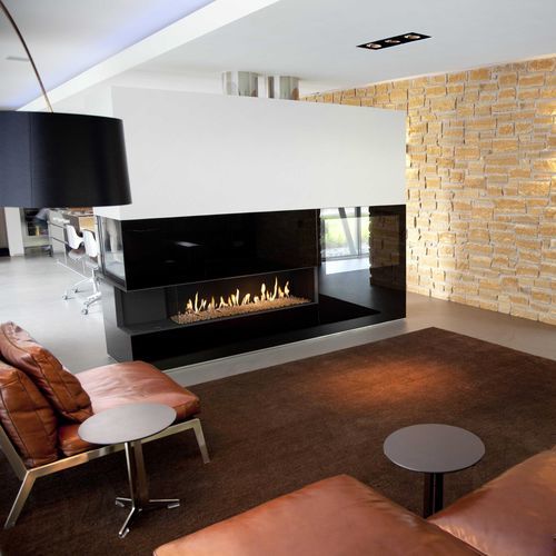 Erdgaskamin - KALFIRE G125/37C - Kalfire Fireplaces - Einbau / Ecken / zweiseitig