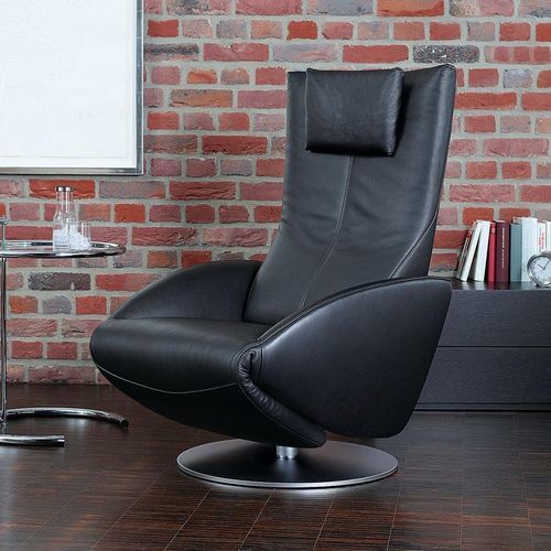 Moderner Relaxsessel - Mate - Frank Sitzmöbel GmbH - Stoff / Leder / mit Fußstütze