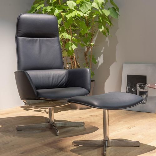 Moderner Relaxsessel - Rex - Frank Sitzmöbel GmbH - Stoff / Leder / mit Fußstütze