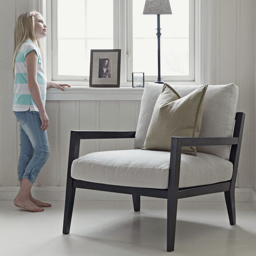 Moderner Sessel - KARETTA - Furninova AB - Leder / Stoff