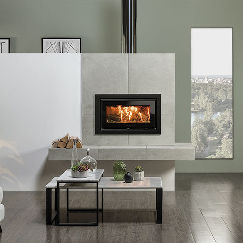 Holz-Kamineinsatz - Studio Air Profil - STOVAX & GAZCO - Stahl / mit natürlicher Konvektion / Strahlung