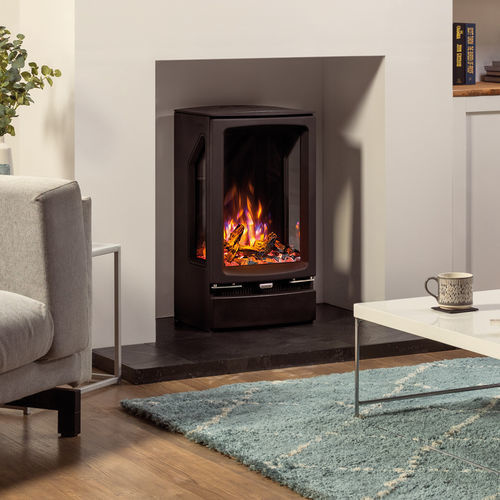Elektrischer Kaminofen - Vogue Midi T - STOVAX & GAZCO - 0 - 5 kW / bodenstehend / wandmontiert
