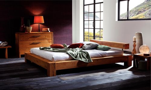 Doppelbett - WILD BORMIO  - Hasena AG - modern / Eiche / geöltes Holz